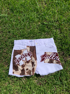 Msu Cow print denim
