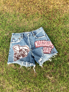 MSU Denim Shorts