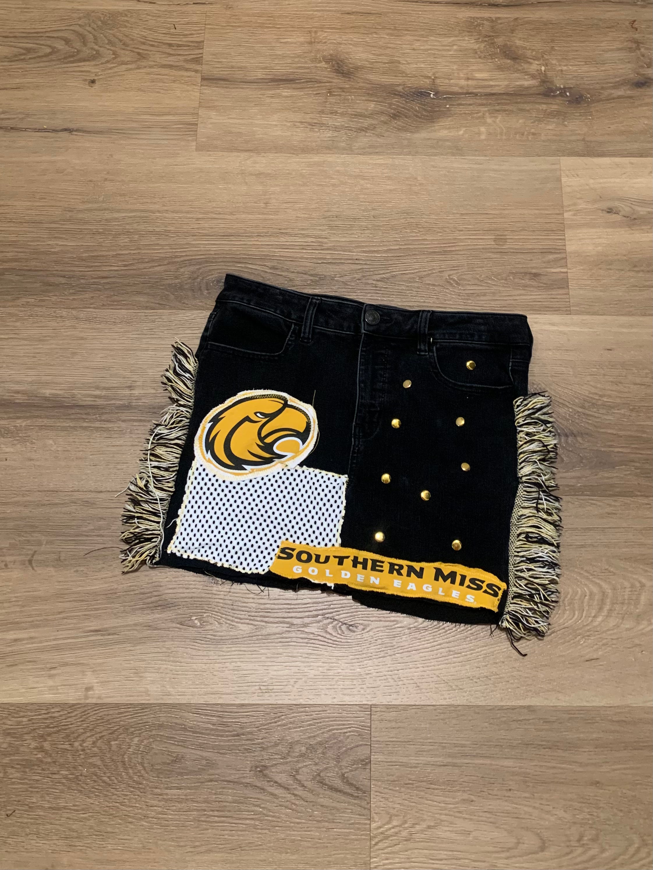 USM tapestry denim skirt