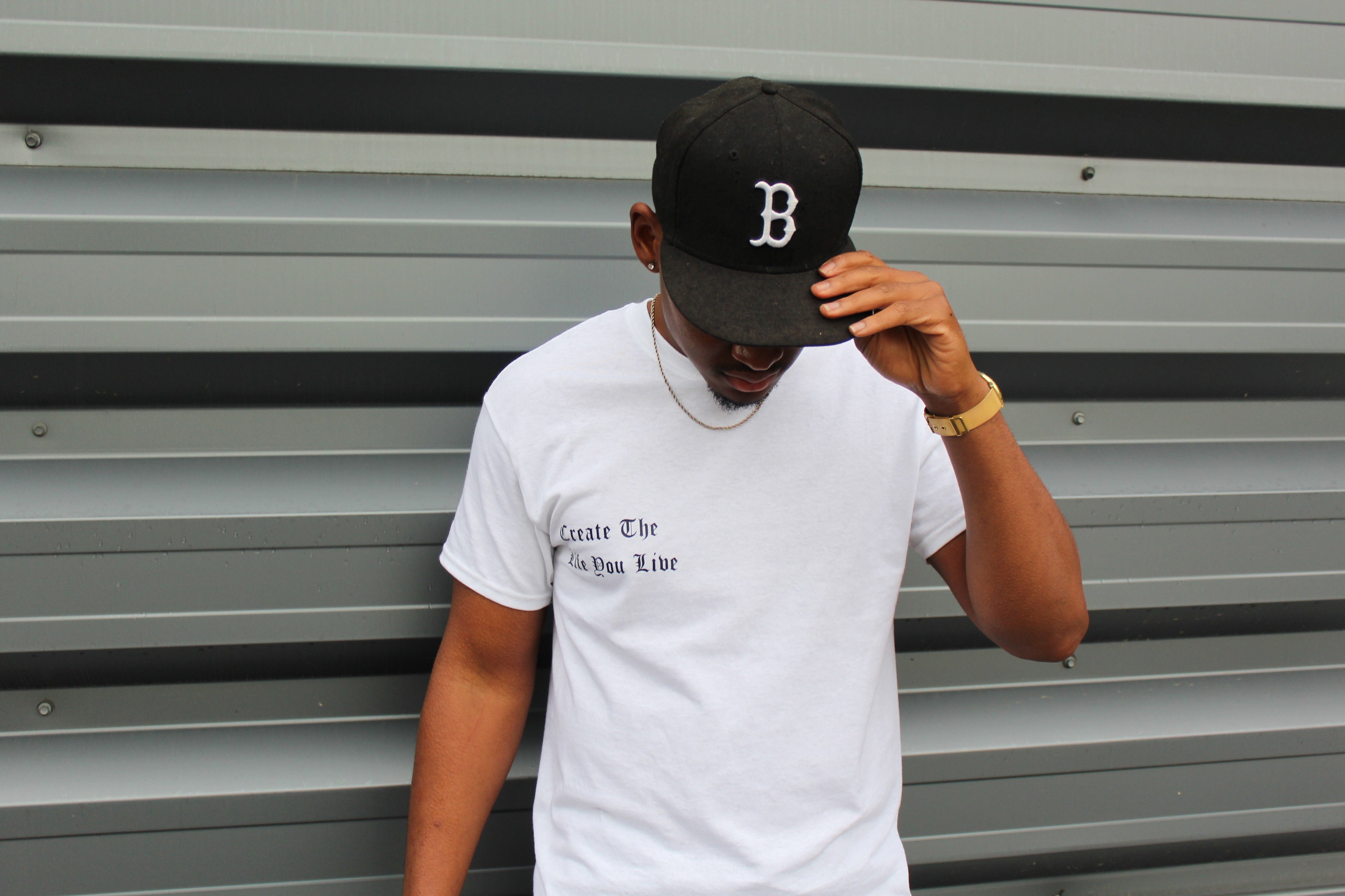 BORN AGAIN DENIM (WHITE) TEE