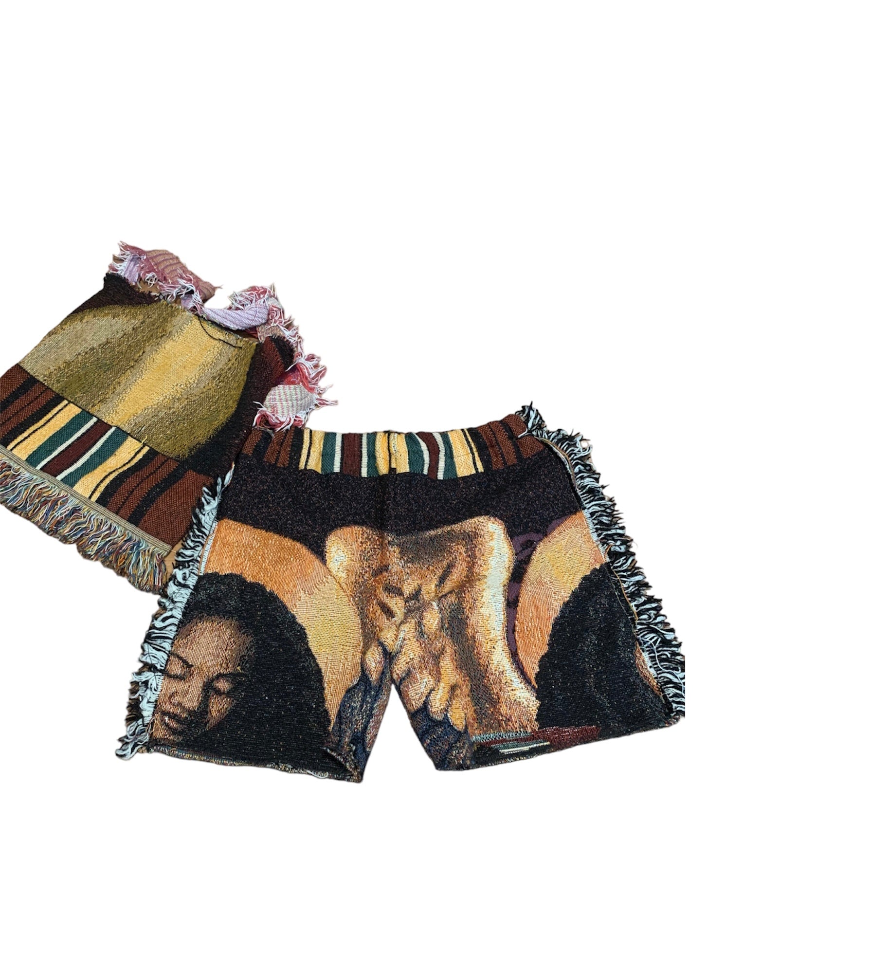 Angel Wing Tapestry shorts